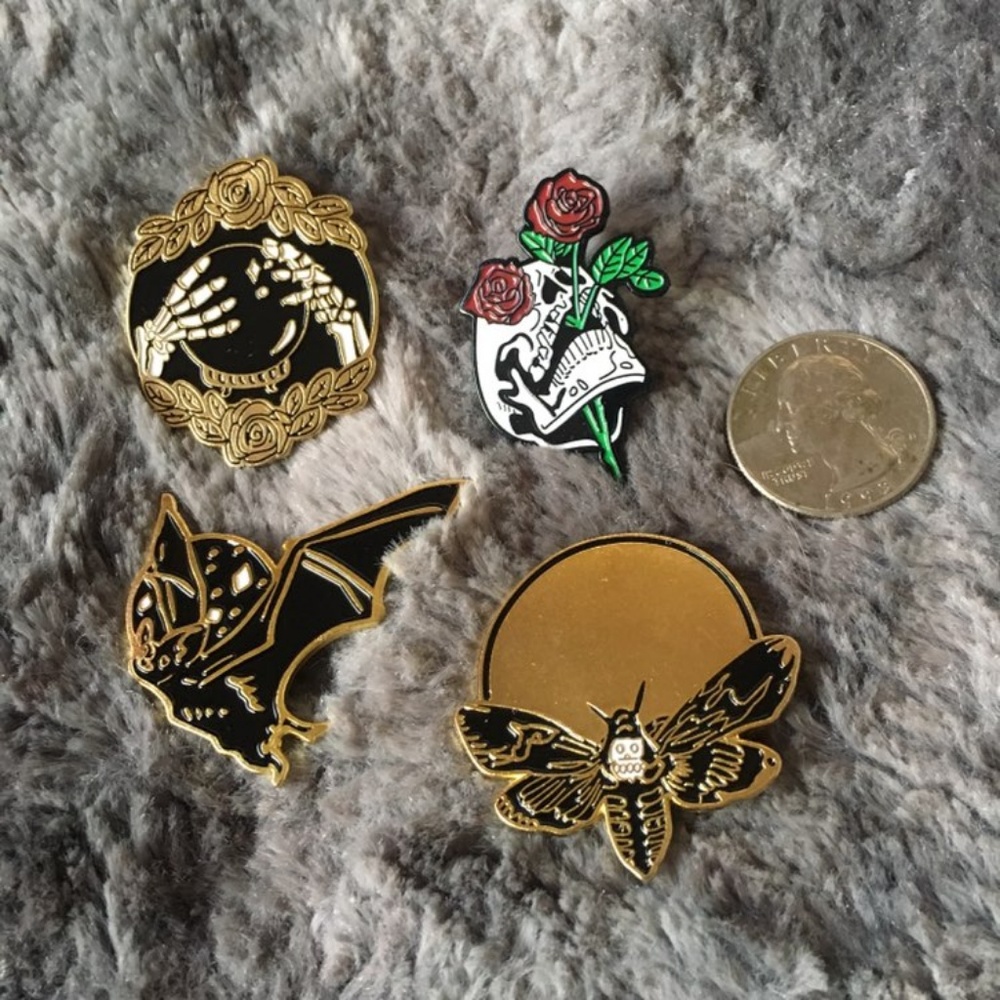 The Mystical Moth Muerto Pin Set - Picture 2 of 2